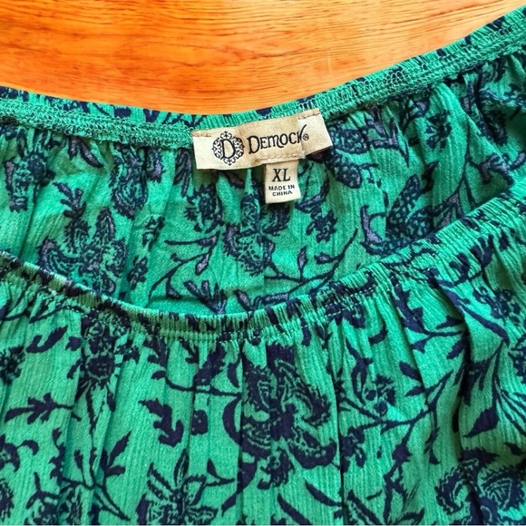 Democracy Boho Floral Off-Shoulder Peasant Blouse - XL - Picture 8 of 13